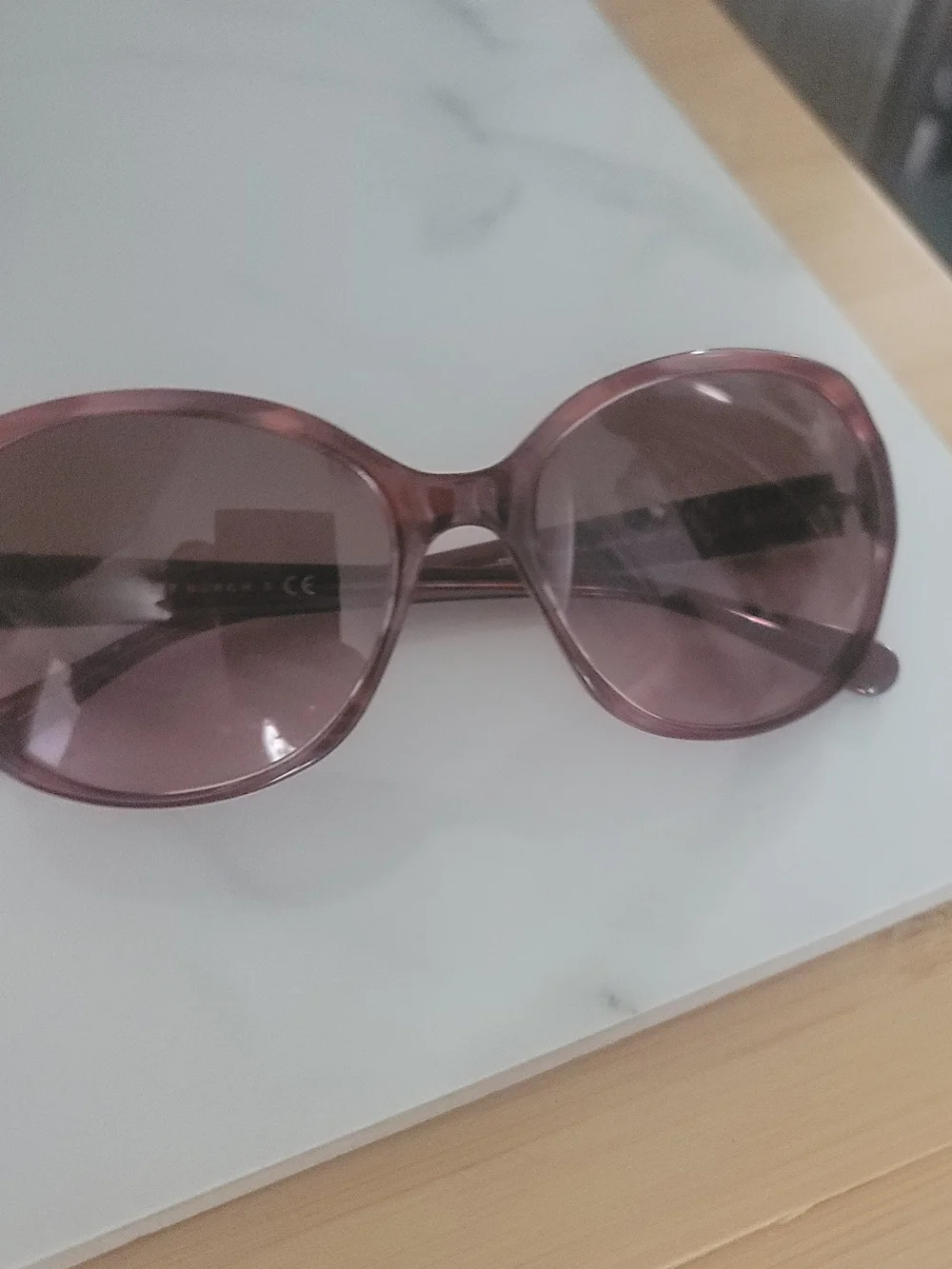 Tory Burch Oversized Purple Gradient Sunglasses